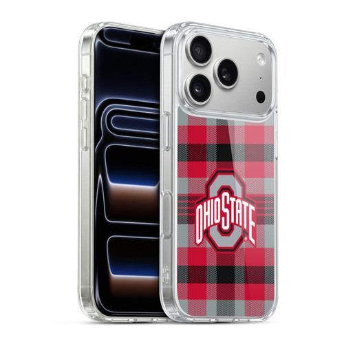 Ohio State University Logo Plaid Soft Gel Case for Apple iPhone 17 Pro