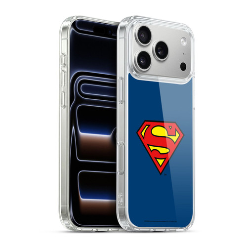Superman DC Comics Logos Classic Soft Gel Case for Apple iPhone 17 Pro Max