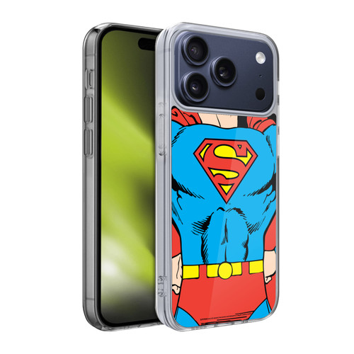 Superman DC Comics Logos Classic Costume Soft Gel Case for Apple iPhone 17 Pro