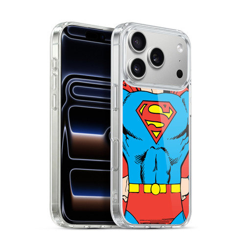 Superman DC Comics Logos Classic Costume Soft Gel Case for Apple iPhone 17 Pro