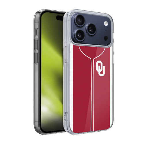 University of Oklahoma OU The University of Oklahoma Baseball Jersey Soft Gel Case for Apple iPhone 17 Pro