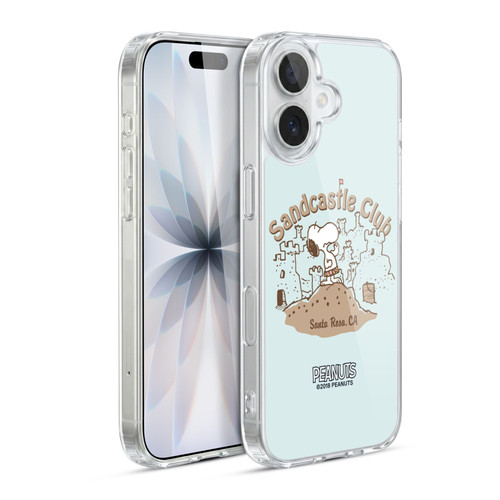 Peanuts Beach Snoopy Sand Castle Soft Gel Case for Apple iPhone 17