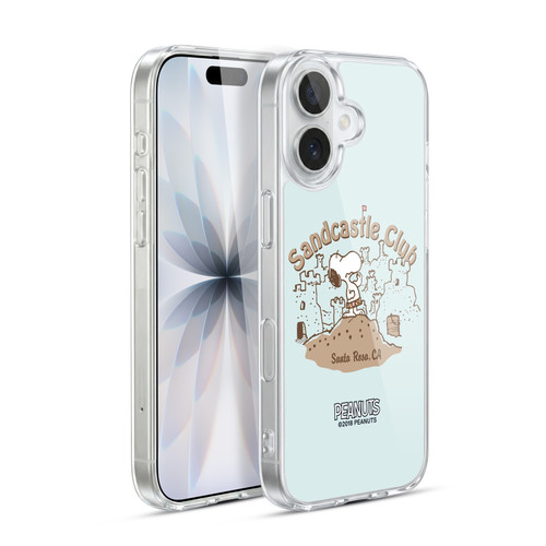 Peanuts Beach Snoopy Sand Castle Soft Gel Case for Apple iPhone 17