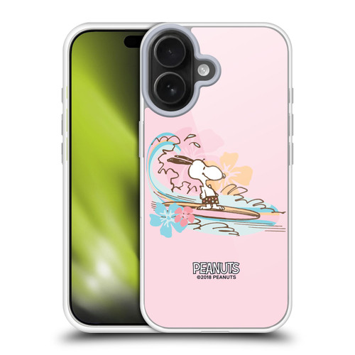 Peanuts Beach Snoopy Surf Soft Gel Case for Apple iPhone 17
