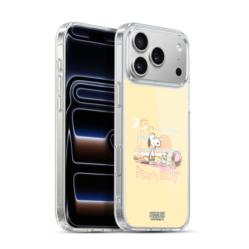 Peanuts Beach Snoopy Sunset Soft Gel Case for Apple iPhone 17 Pro Max