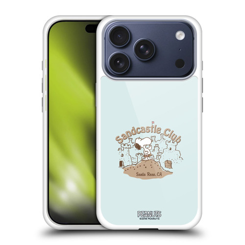 Peanuts Beach Snoopy Sand Castle Soft Gel Case for Apple iPhone 17 Pro
