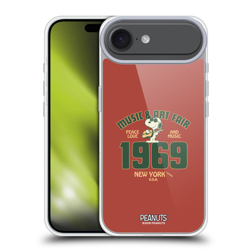 Peanuts Woodstock 50th Snoopy Guitar 1969 Soft Gel Case for Apple iPhone 17 Air
