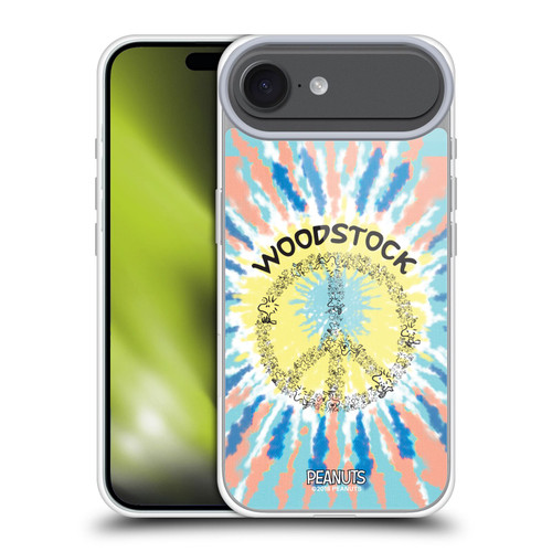 Peanuts Woodstock 50th Tie Dye Peace Sign Soft Gel Case for Apple iPhone 17 Air
