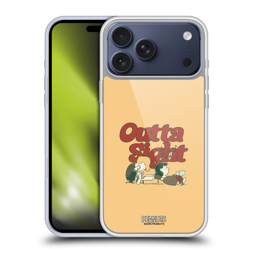 Peanuts Woodstock 50th Schroeder Lucy Outta Sight Soft Gel Case for Apple iPhone 17 Pro Max