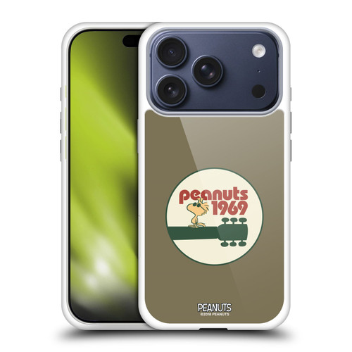 Peanuts Woodstock 50th Guitar 1969 Soft Gel Case for Apple iPhone 17 Pro
