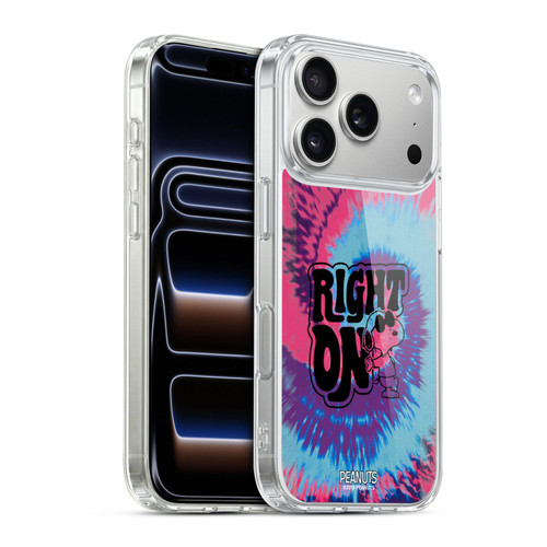 Peanuts Woodstock 50th Snoopy Tie Dye Right On Soft Gel Case for Apple iPhone 17 Pro
