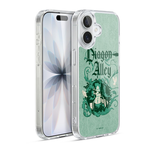 Harry Potter Locations Typography Diagon Alley Soft Gel Case for Apple iPhone 17