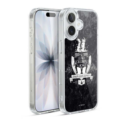 Harry Potter Locations Typography The Leaky Cauldron Soft Gel Case for Apple iPhone 17