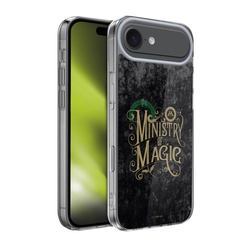 Harry Potter Locations Typography Ministry Of Magic Soft Gel Case for Apple iPhone 17 Air