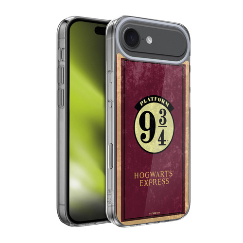 Harry Potter Locations Typography Platform 9 3/4 Soft Gel Case for Apple iPhone 17 Air