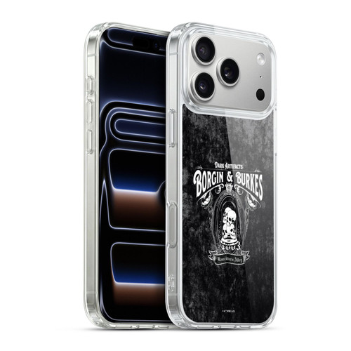 Harry Potter Locations Typography Borgin & Burkes Soft Gel Case for Apple iPhone 17 Pro Max