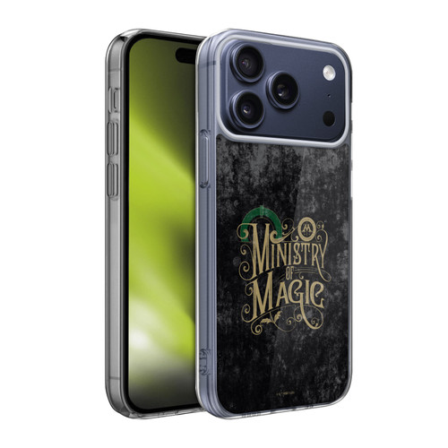 Harry Potter Locations Typography Ministry Of Magic Soft Gel Case for Apple iPhone 17 Pro Max