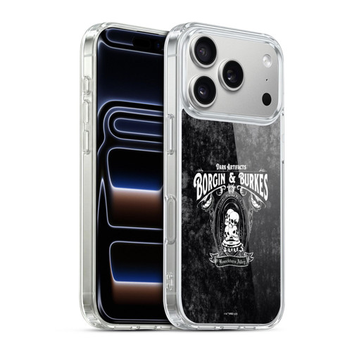 Harry Potter Locations Typography Borgin & Burkes Soft Gel Case for Apple iPhone 17 Pro