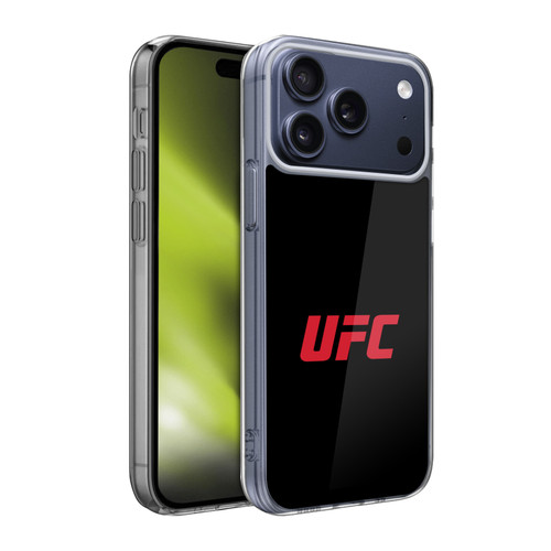 UFC Logo Black Red Soft Gel Case for Apple iPhone 17 Pro Max