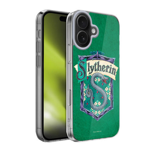 Harry Potter Sorcerer's Stone I Slytherin Crest Soft Gel Case for Apple iPhone 17