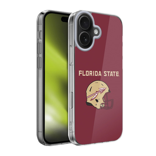 Florida State University FSU Florida State University Helmet Logotype Soft Gel Case for Apple iPhone 17