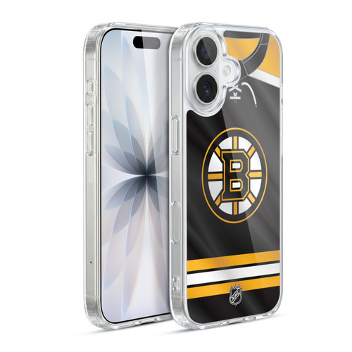 NHL Boston Bruins Jersey Soft Gel Case for Apple iPhone 17