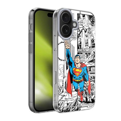 Superman DC Comics Comicbook Art Flight Soft Gel Case for Apple iPhone 17