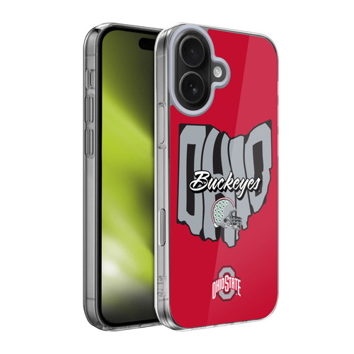 Ohio State University Football Graphics Map Soft Gel Case for Apple iPhone 17