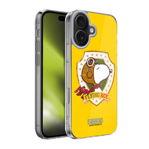 Peanuts The Many Faces Of Snoopy Flying Ace Soft Gel Case for Apple iPhone 17