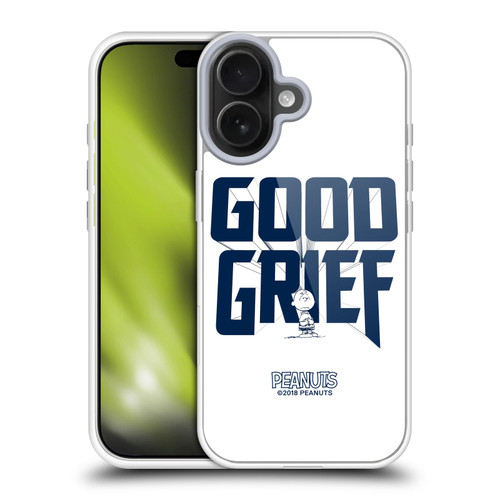 Peanuts Rock Tees Charlie Brown Good Grief Soft Gel Case for Apple iPhone 17