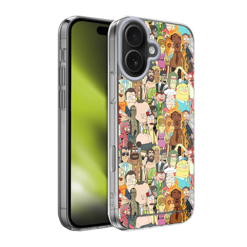 Rick And Morty Season 3 Graphics Interdimensional Space Cable Soft Gel Case for Apple iPhone 17