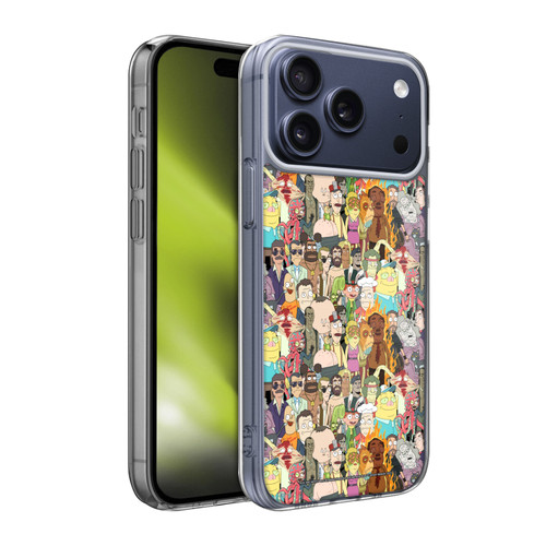 Rick And Morty Season 3 Graphics Interdimensional Space Cable Soft Gel Case for Apple iPhone 17 Pro Max