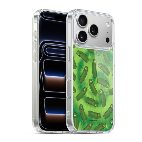 Rick And Morty Season 3 Graphics Pickle Rick Pattern Soft Gel Case for Apple iPhone 17 Pro
