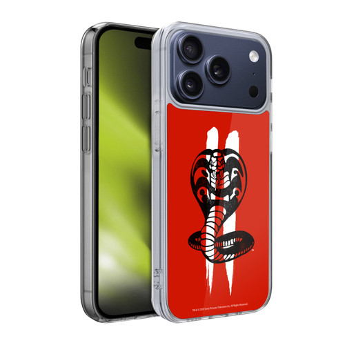 Cobra Kai Graphics Season 2 Logo Soft Gel Case for Apple iPhone 17 Pro