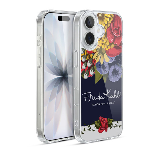 Frida Kahlo Red Florals Blooms Soft Gel Case for Apple iPhone 17