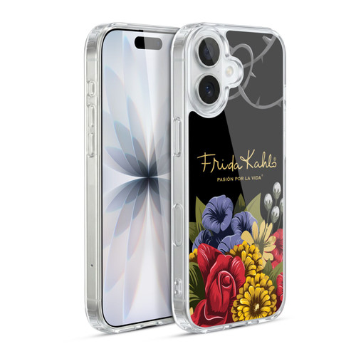Frida Kahlo Red Florals Efflorescence Soft Gel Case for Apple iPhone 17