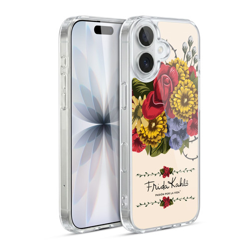 Frida Kahlo Red Florals Vine Soft Gel Case for Apple iPhone 17