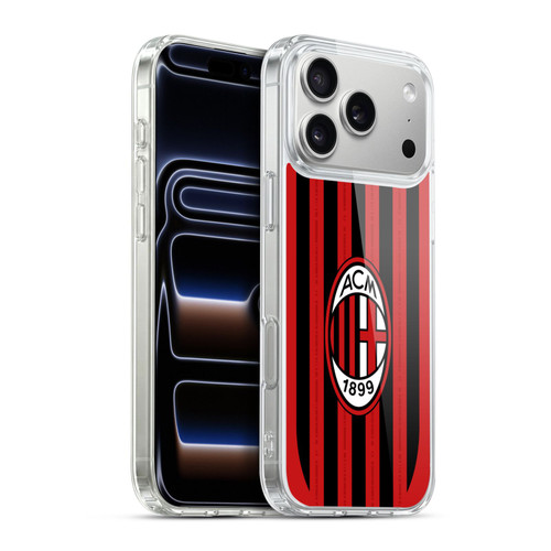 AC Milan 2024/25 Crest Kit Home Soft Gel Case for Apple iPhone 17 Pro Max