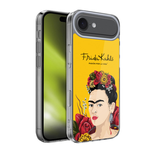Frida Kahlo Red Florals Portrait Soft Gel Case for Apple iPhone 17 Air