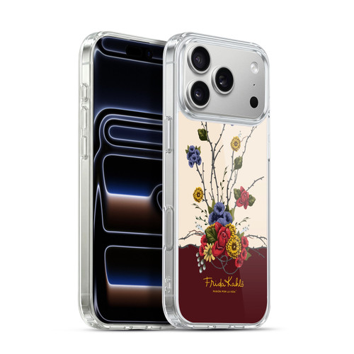 Frida Kahlo Red Florals Shrub Soft Gel Case for Apple iPhone 17 Pro Max