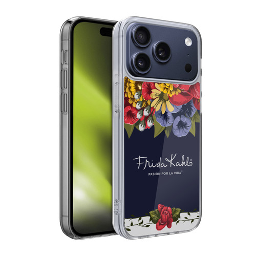 Frida Kahlo Red Florals Blooms Soft Gel Case for Apple iPhone 17 Pro