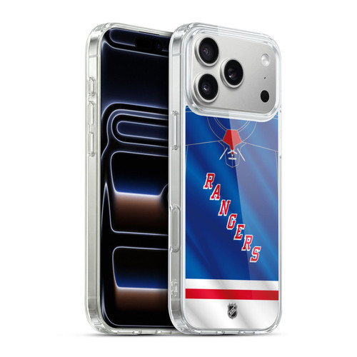 NHL New York Rangers Jersey Soft Gel Case for Apple iPhone 17 Pro Max