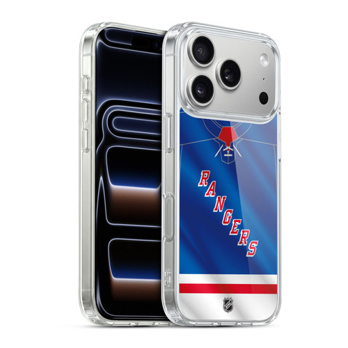 NHL New York Rangers Jersey Soft Gel Case for Apple iPhone 17 Pro