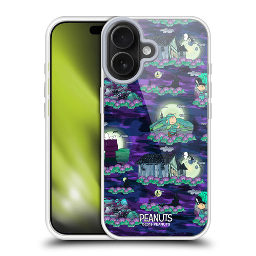 Peanuts Spooktacular Snoopy Patterns Soft Gel Case for Apple iPhone 17