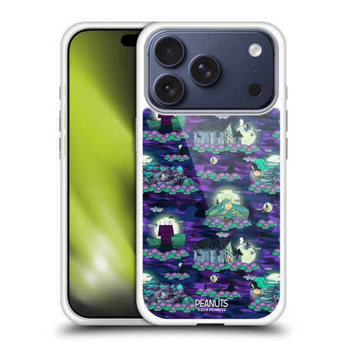 Peanuts Spooktacular Snoopy Patterns Soft Gel Case for Apple iPhone 17 Pro