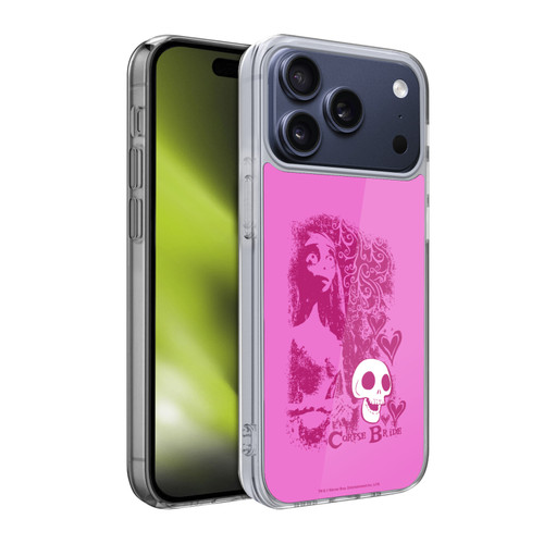 Corpse Bride Key Art Pink Distressed Look Soft Gel Case for Apple iPhone 17 Pro