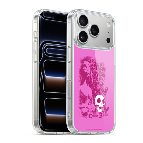 Corpse Bride Key Art Pink Distressed Look Soft Gel Case for Apple iPhone 17 Pro