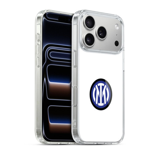 Fc Internazionale Milano Badge Logo On White Soft Gel Case for Apple iPhone 17 Pro