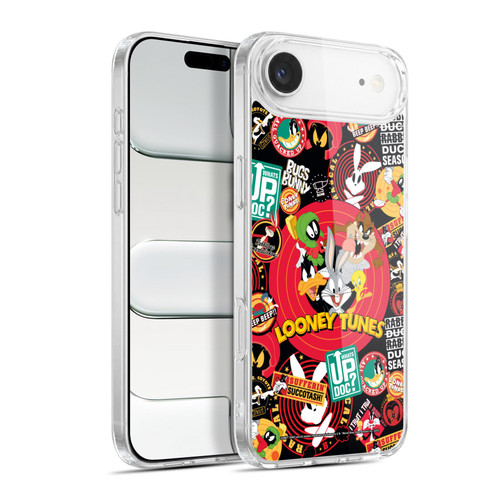 Looney Tunes Graphics and Characters Sticker Collage Soft Gel Case for Apple iPhone 17 Air