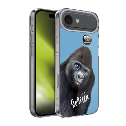 Animal Club International Faces Gorilla Soft Gel Case for Apple iPhone 17 Air